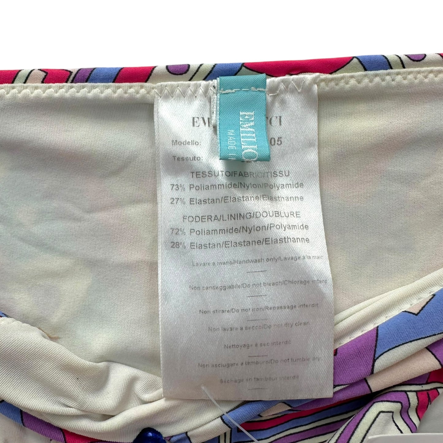 Emilio Pucci Purple Pink Printed Bikini