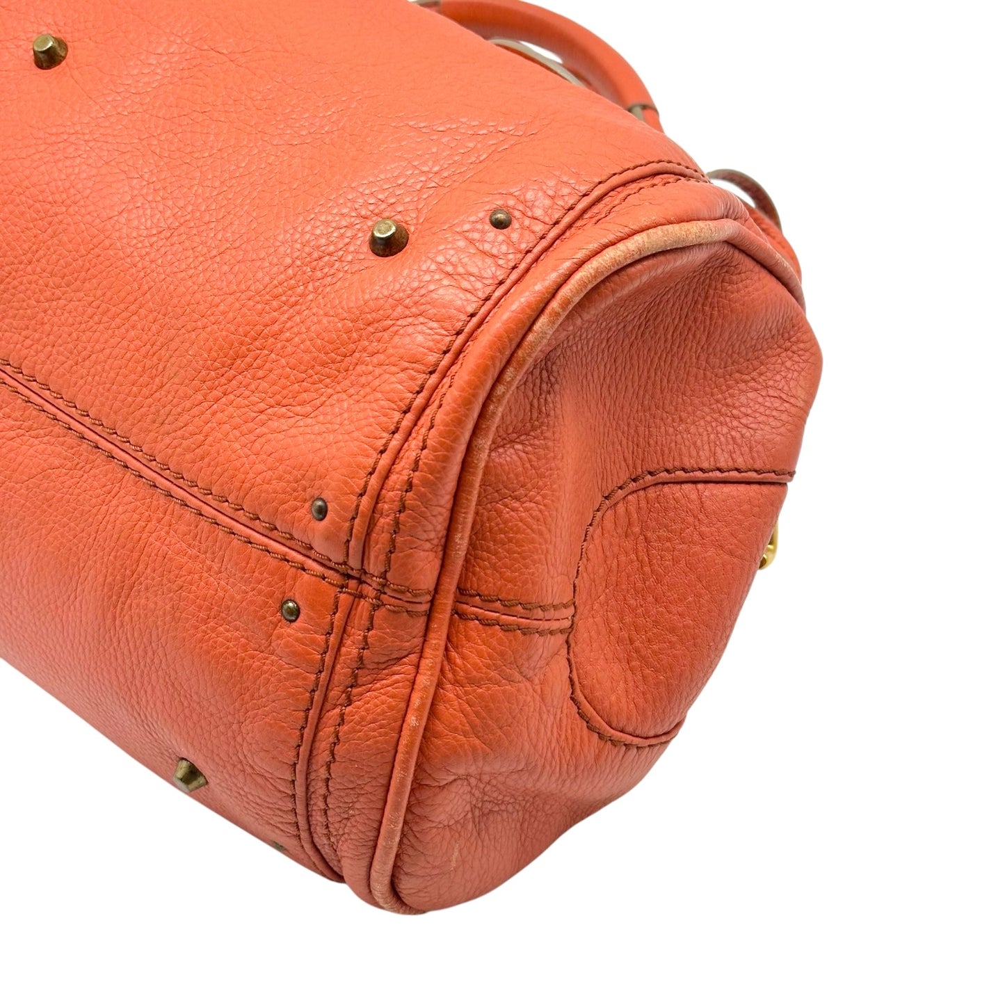 Chloe Coral Orange Paddington Shoulder Bag
