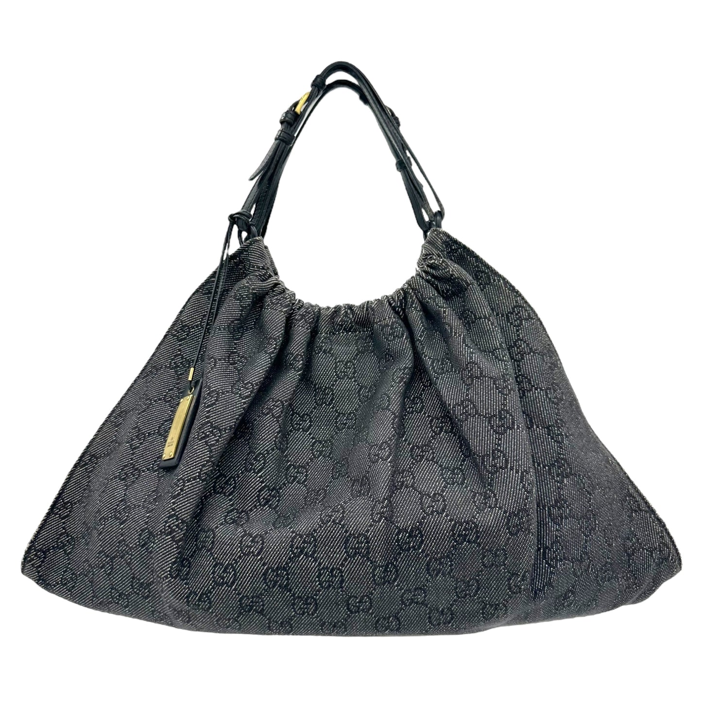 Gucci Gray Denim Monogram Bag - Outfit Repeater