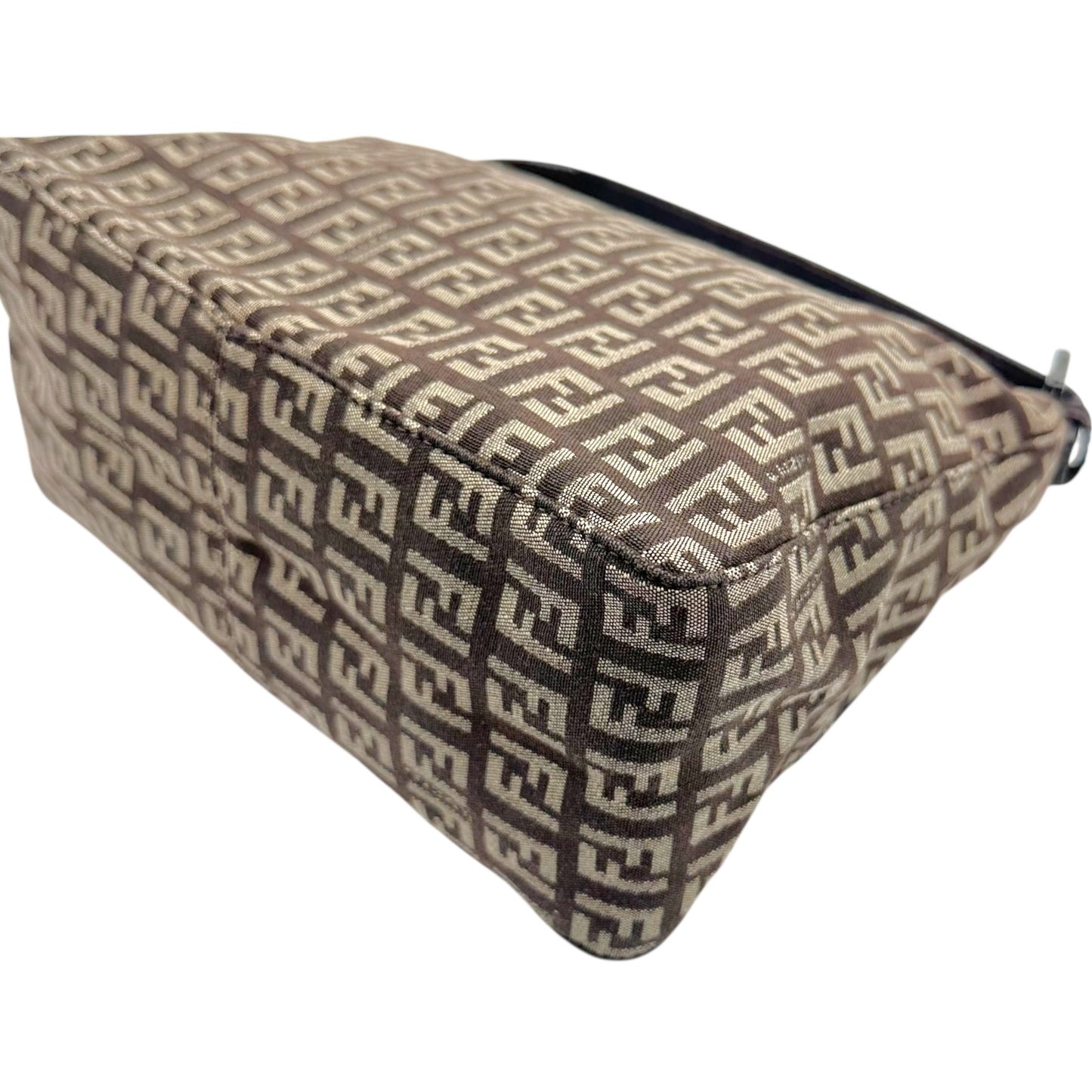 Fendi Pochette Mini Bag Brown Tan Zucchino Monogram
