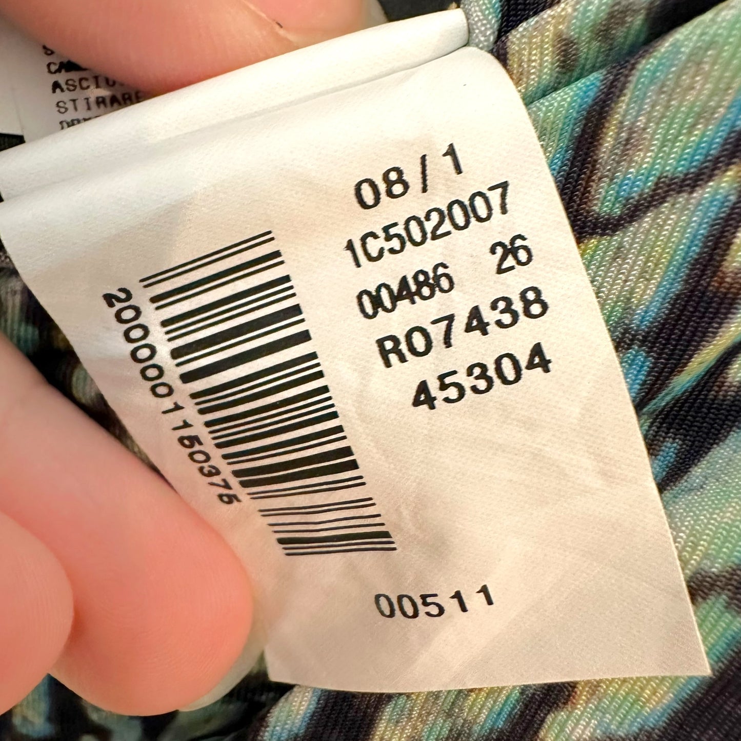 Roberto Cavalli Turquoise Yellow Scale Print Midi Dress