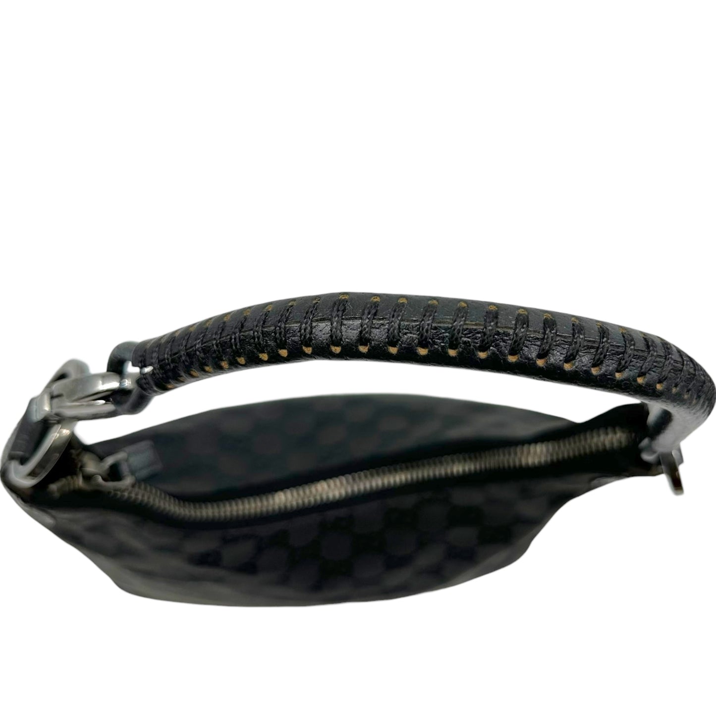 Gucci Black Monogram Canvas Shoulder Bag