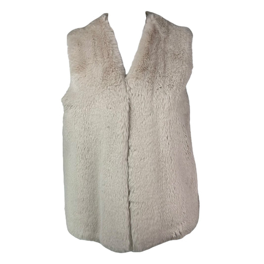 Vivienne Tam Beige Faux Fur Vest - Outfit Repeater