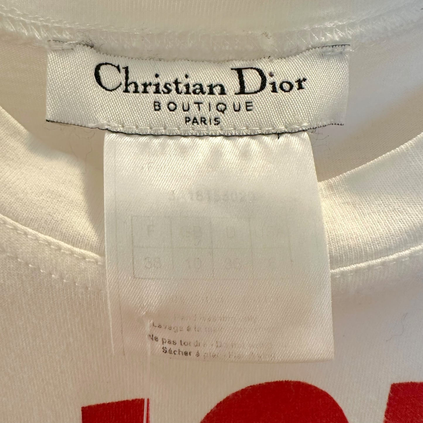 Christian Dior F/W 2003 The Latest Blonde Graphic T-Shirt