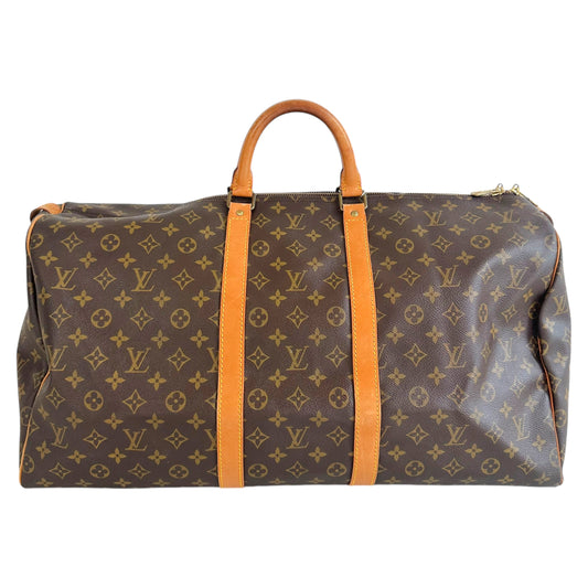 Louis Vuitton Monogram Canvas Keepall 55 Duffle Bag