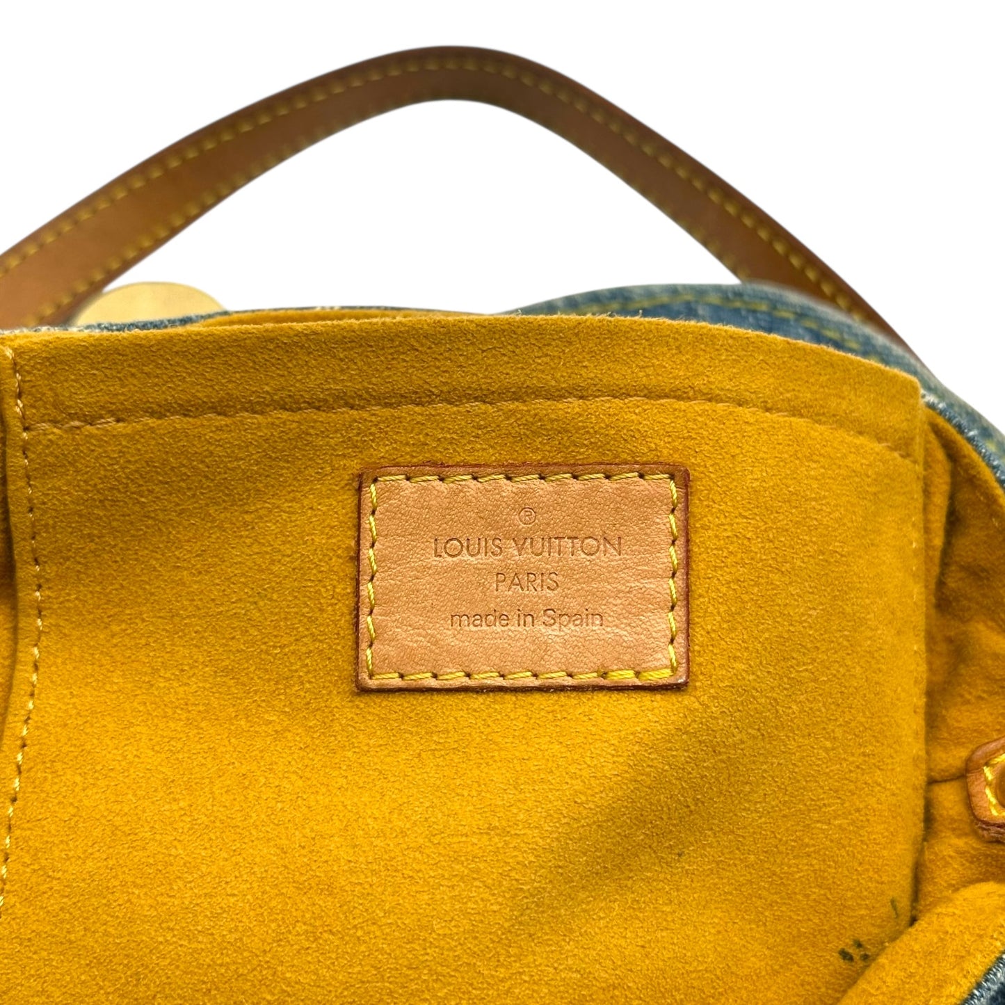 Louis Vuitton Blue Denim Mini Pleaty Shoulder Bag