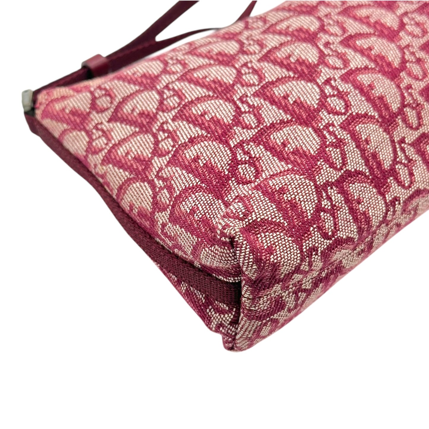 Christian Dior Red Trotter Monogram Shoulder Pochette Bag