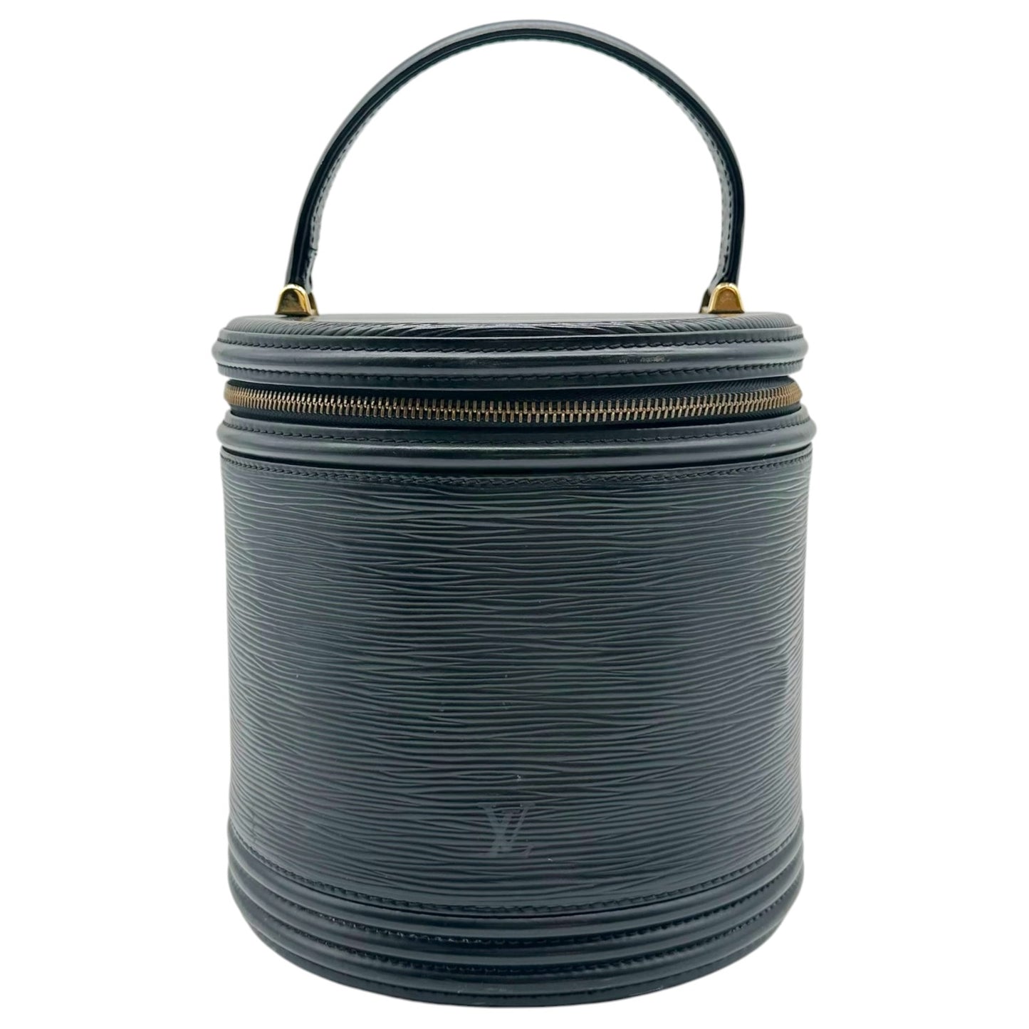 Louis Vuitton Black Epi Leather Top Handle Vanity Bag