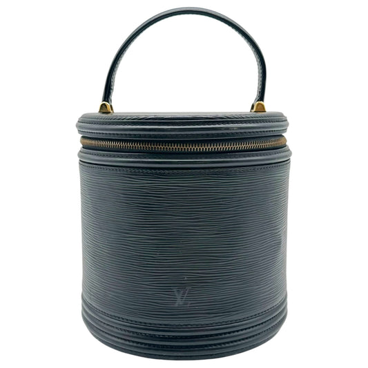 Louis Vuitton Black Epi Leather Top Handle Vanity Bag
