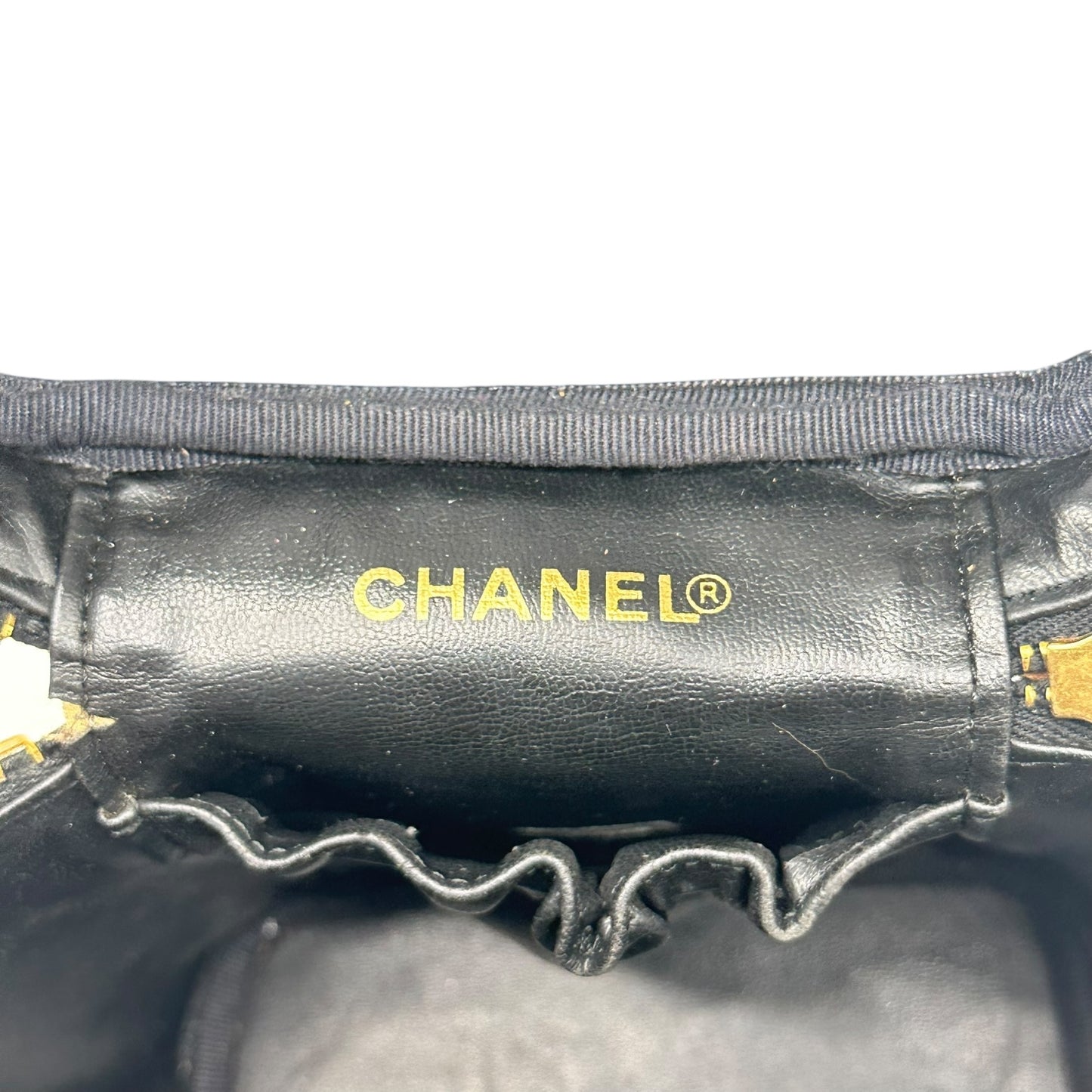Chanel Black Caviar Leather Vanity Bag 1989-90