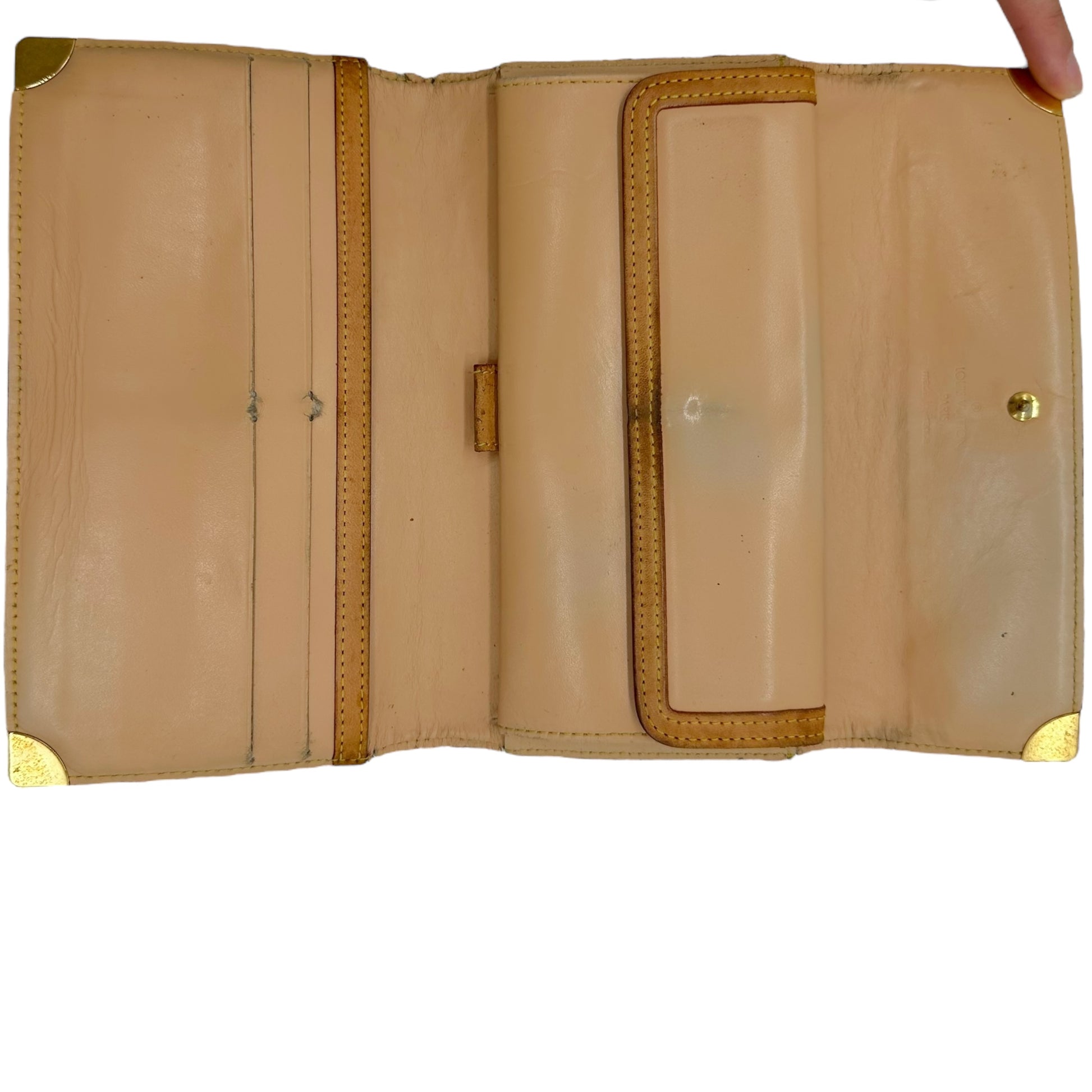 Louis Vuitton Long Wallet Brown Monogram Cherry Blossom