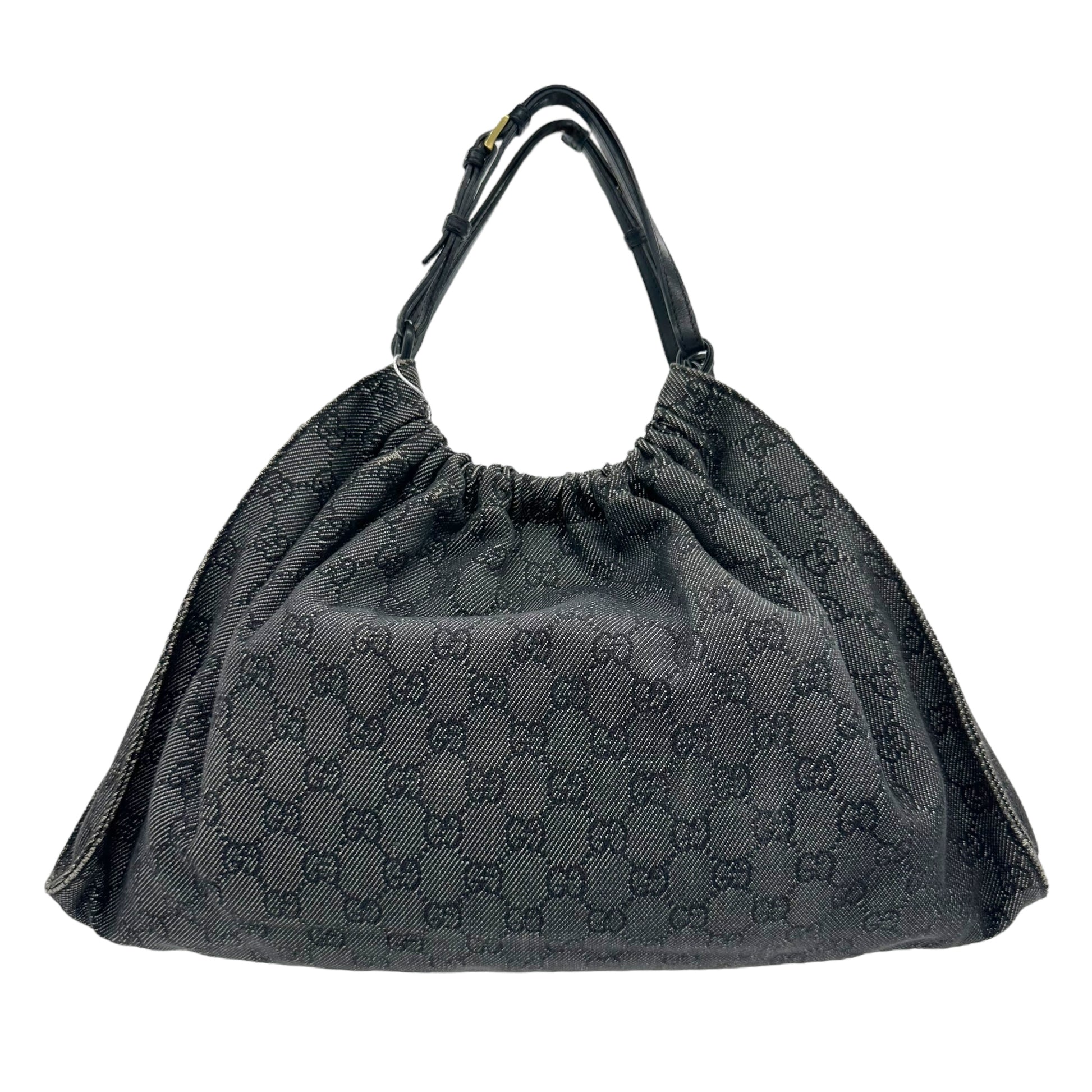 Gucci Gray Denim Monogram Bag - Outfit Repeater