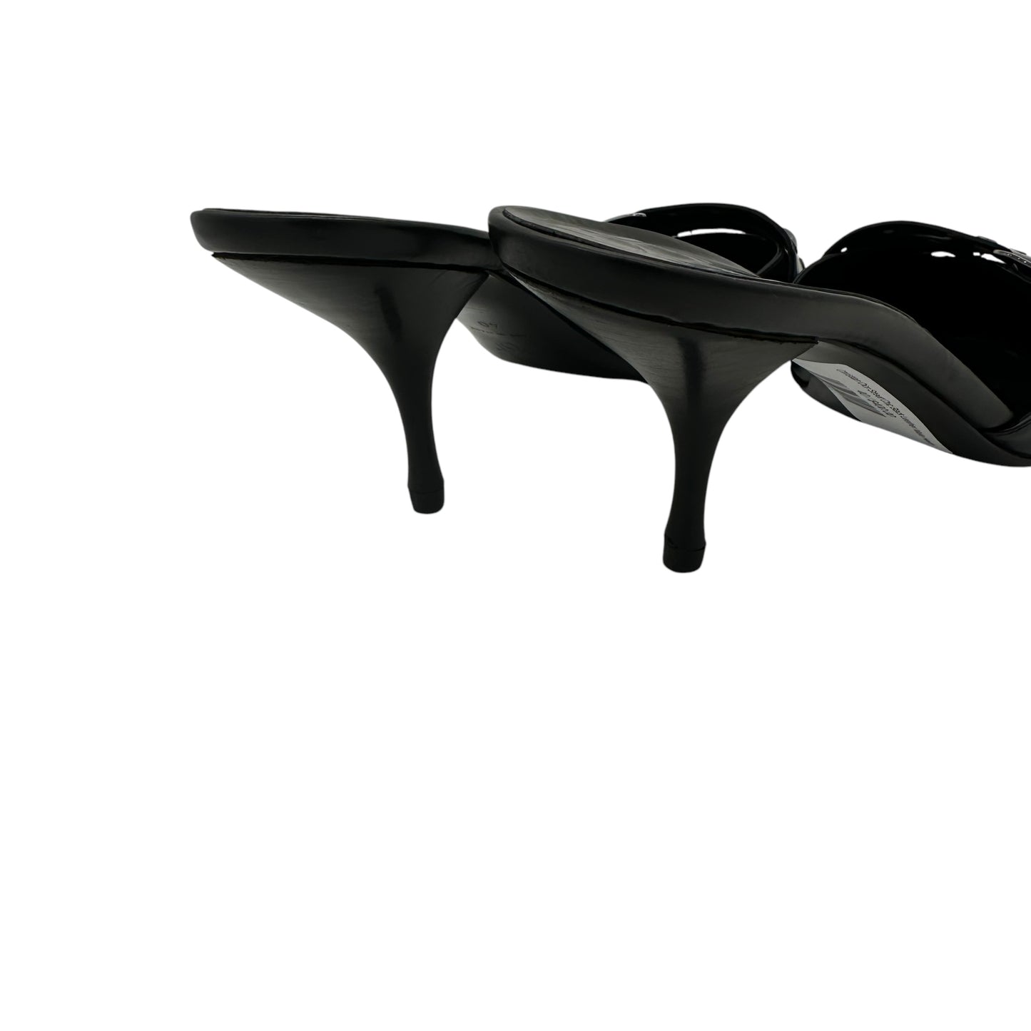 Christian Dior Street Chic Black Leather Mule Heels - Outfit Repeater
