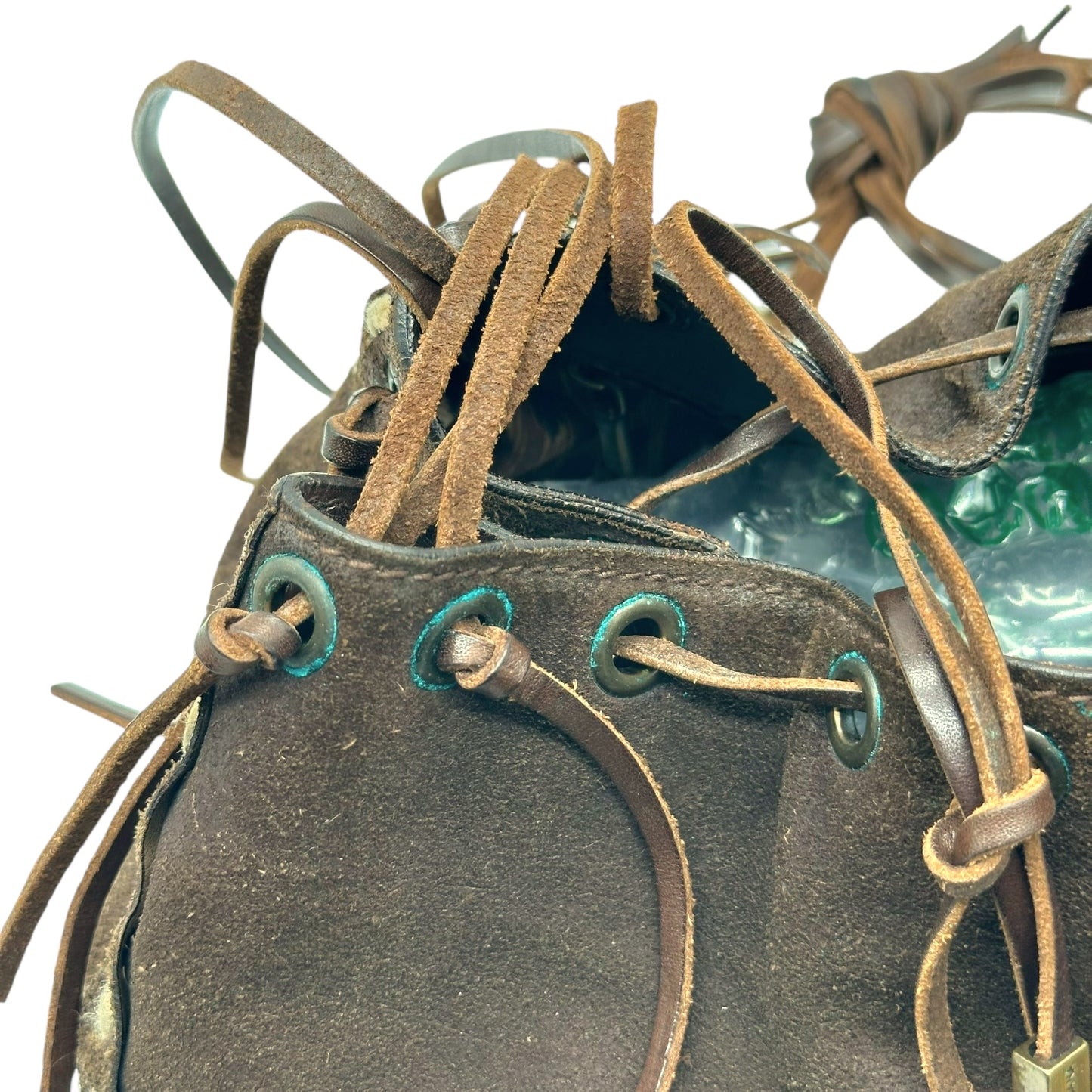 Dolce & Gabbana Brown Suede Whipstitch Bucket Bag - Outfit Repeater