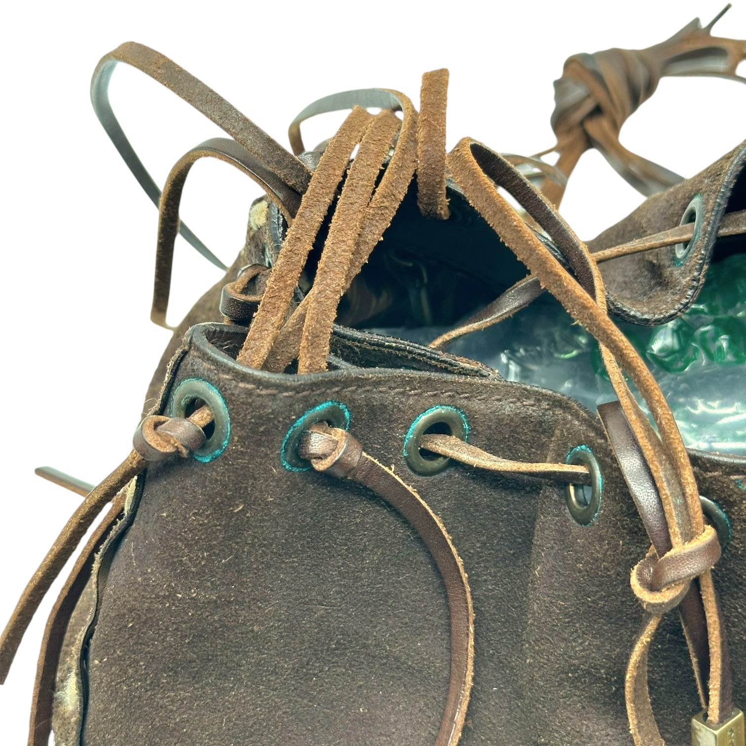 Dolce & Gabbana Brown Suede Whipstitch Bucket Bag - Outfit Repeater