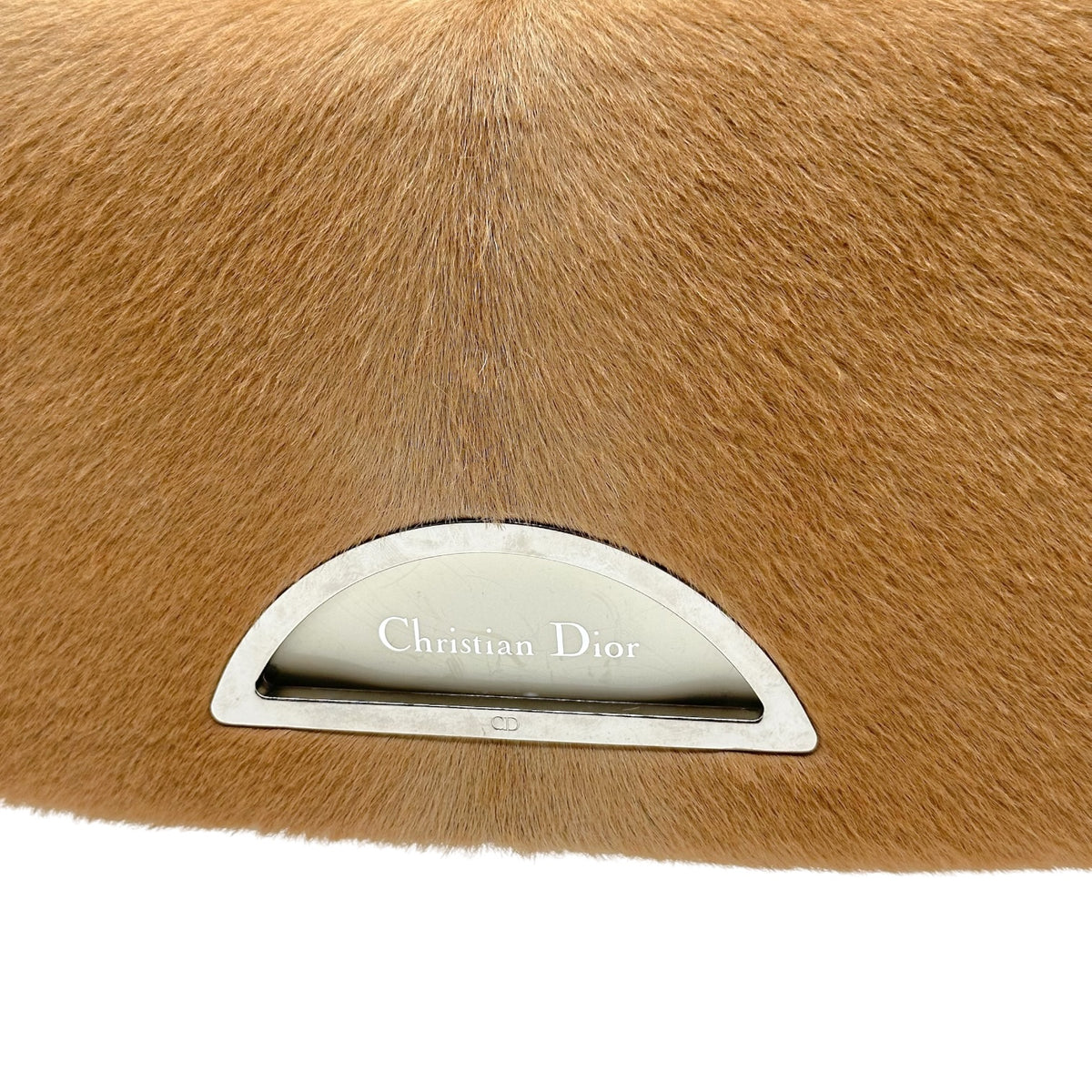 Christian Dior Tan Ponyhair Ivory Leather Shoulder Bag