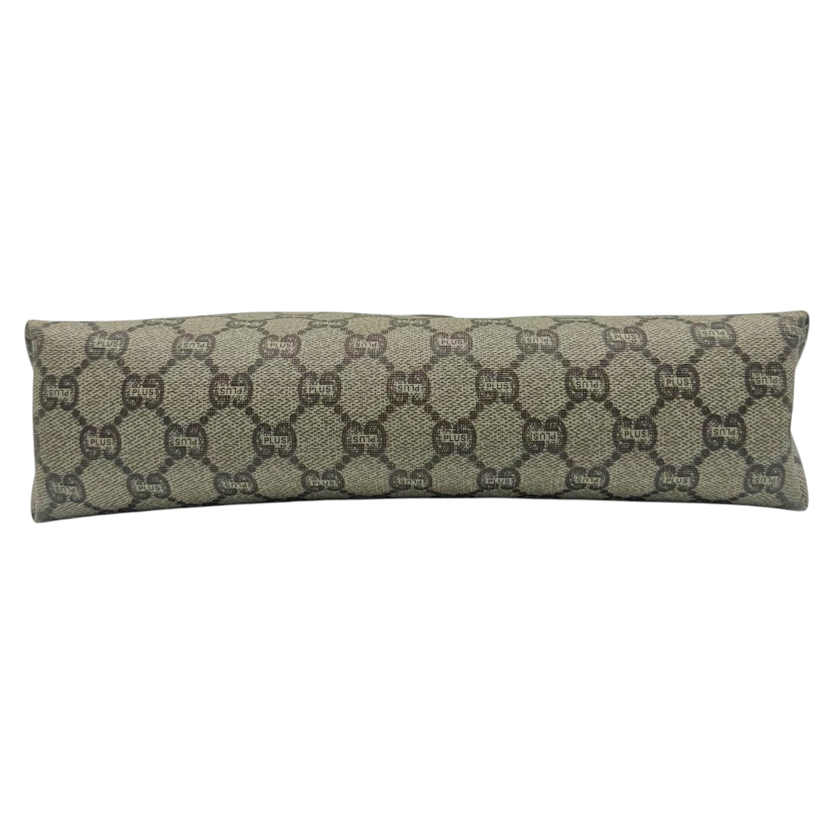 Gucci Plus Beige Monogram Zippered Pouch Bag