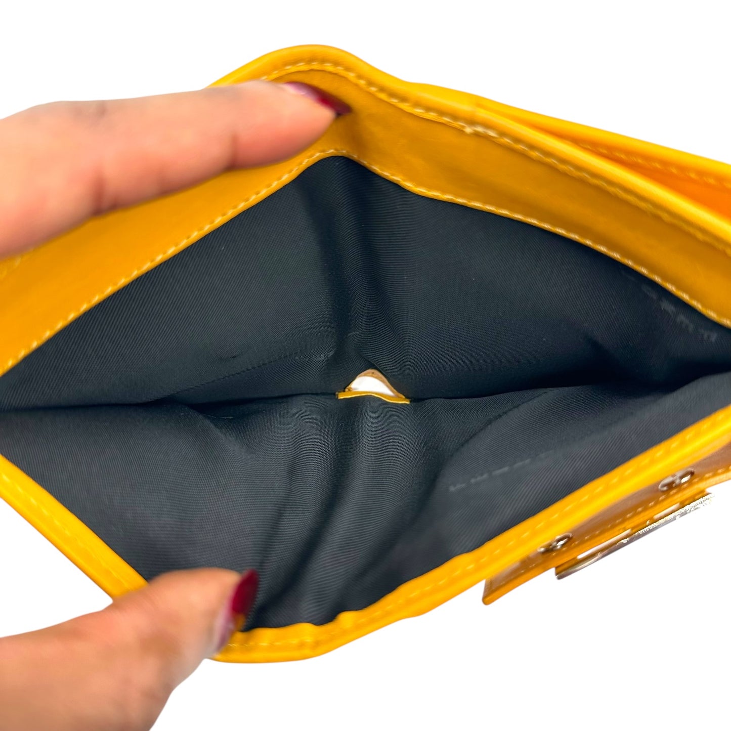 Fendi Yellow Leather & Tiger Print Bi-fold Wallet - Outfit Repeater