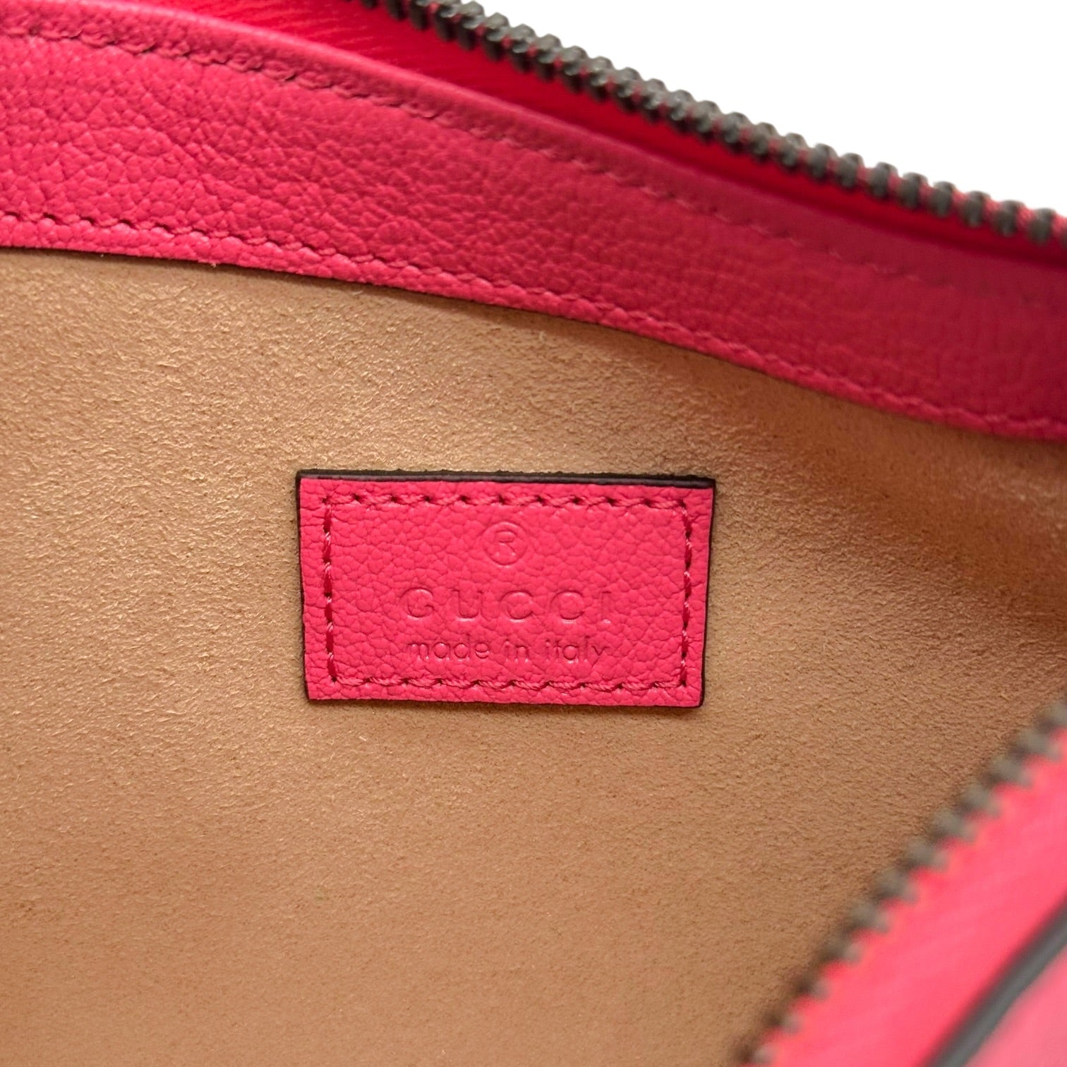 Gucci Pink Leather Mini Pochette Bag