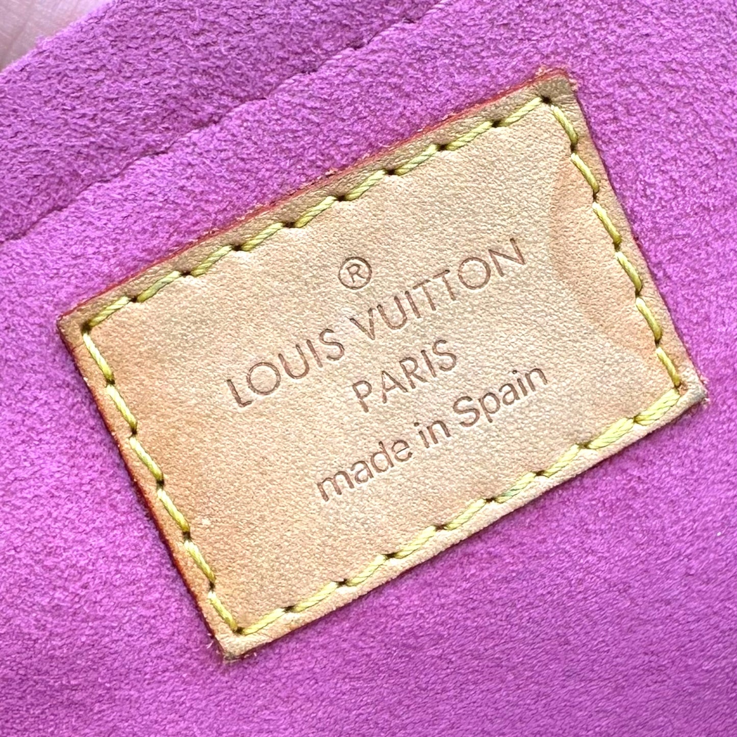 Louis Vuitton Pink Denim Monogram Mini Pleaty Bag - Outfit Repeater