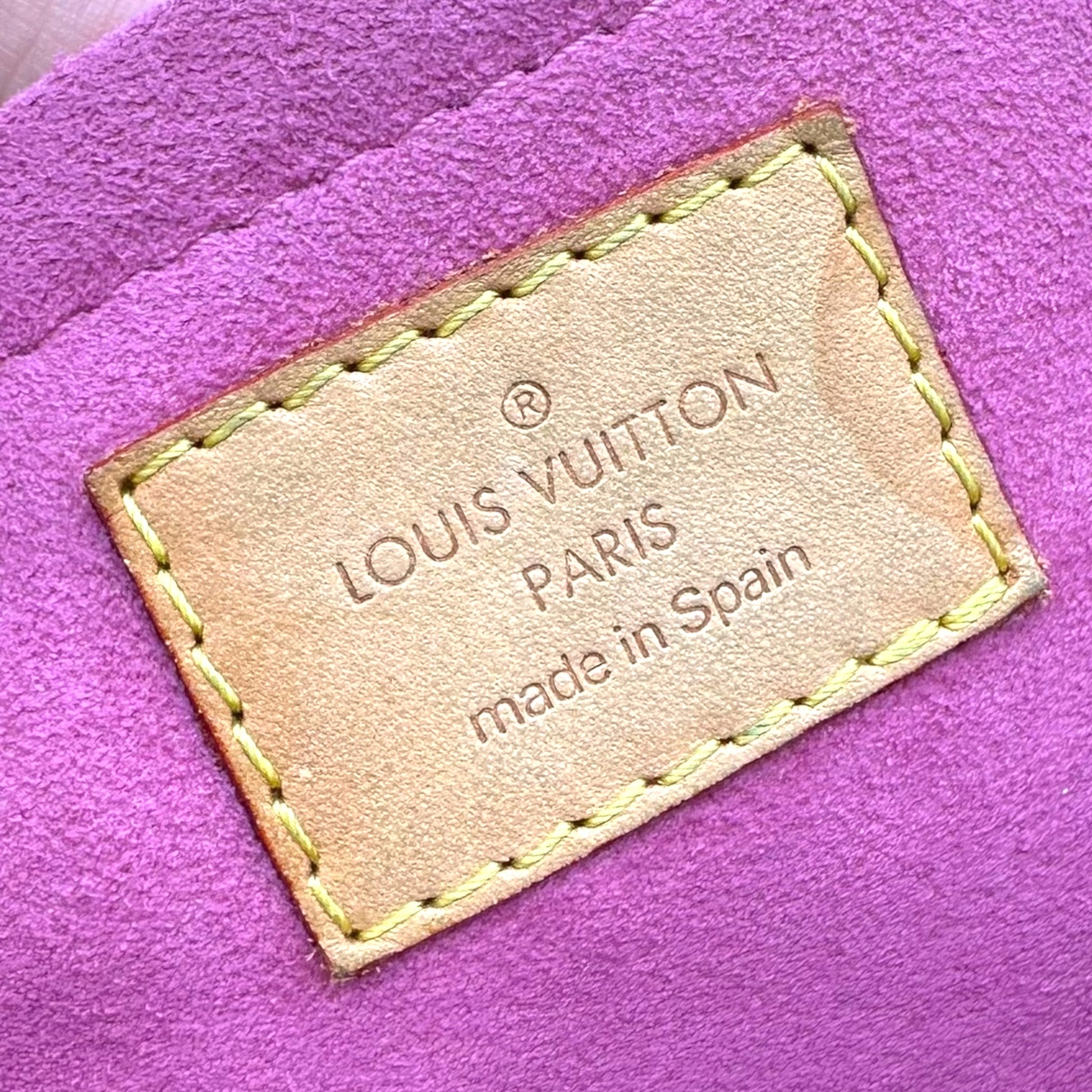 Louis Vuitton Pink Denim Monogram Mini Pleaty Bag - Outfit Repeater