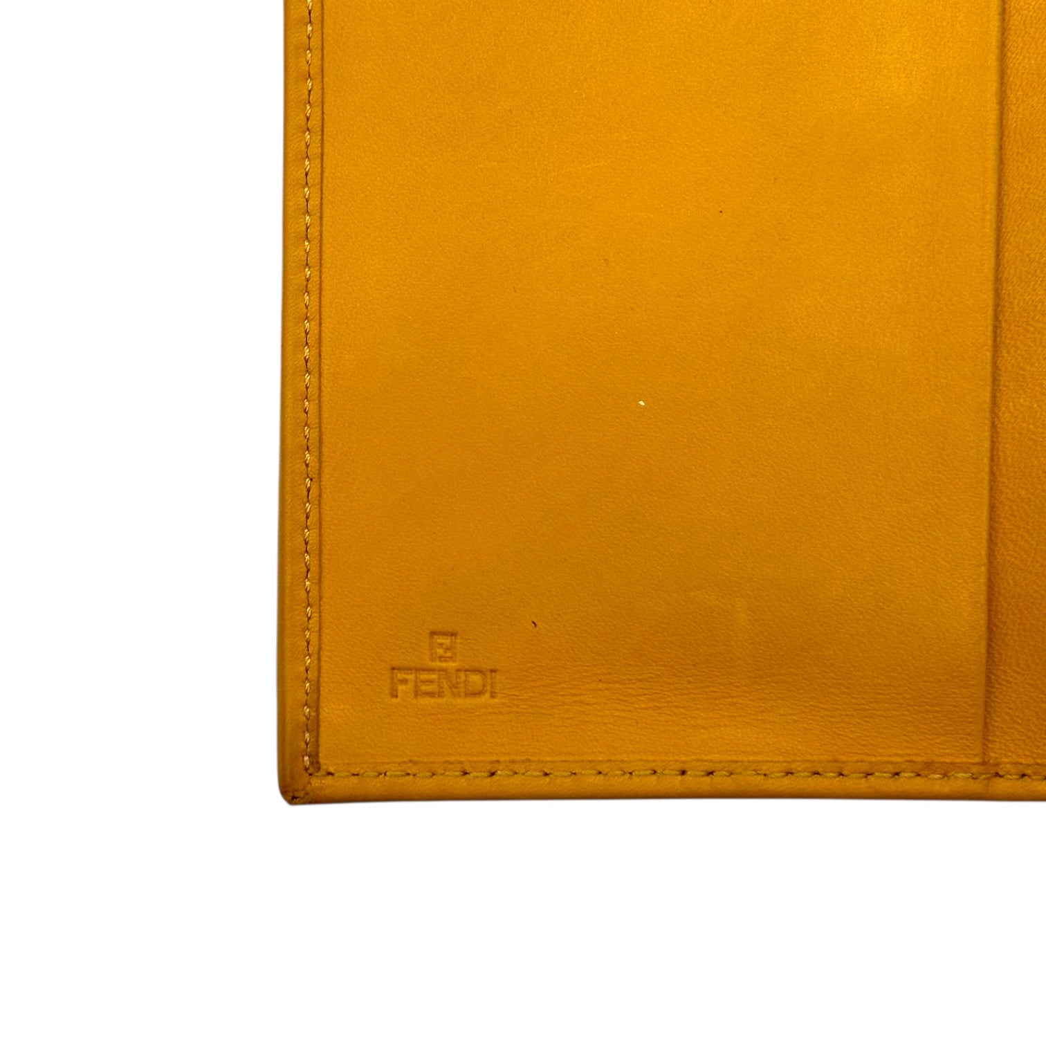 Fendi Yellow Leather & Tiger Print Bi-fold Wallet - Outfit Repeater