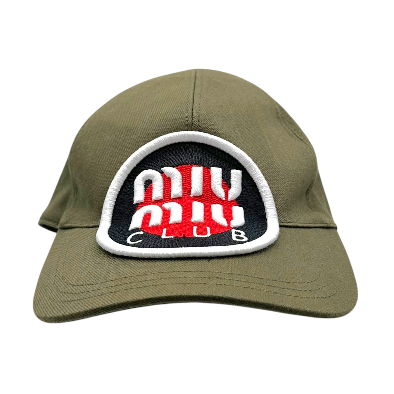 Miu Miu Baseball Cap Khaki Cotton 2010s