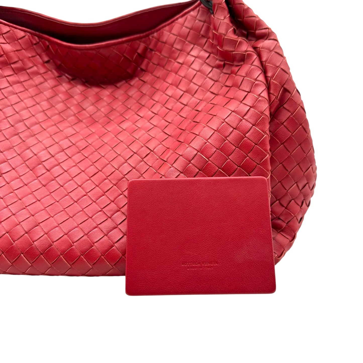 Bottega Veneta Red Intrecciato Parachute Bag - Outfit Repeater