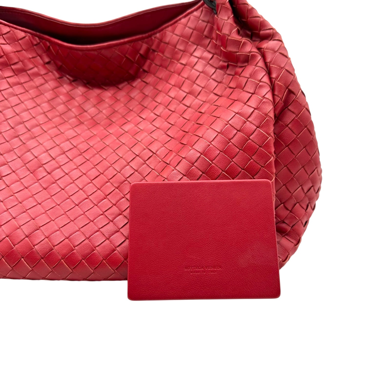 Bottega Veneta Red Intrecciato Parachute Bag - Outfit Repeater