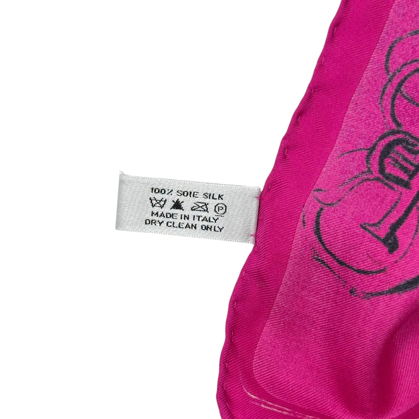 Christian Dior Silk Square Scarf Hot Pink Leopard Print