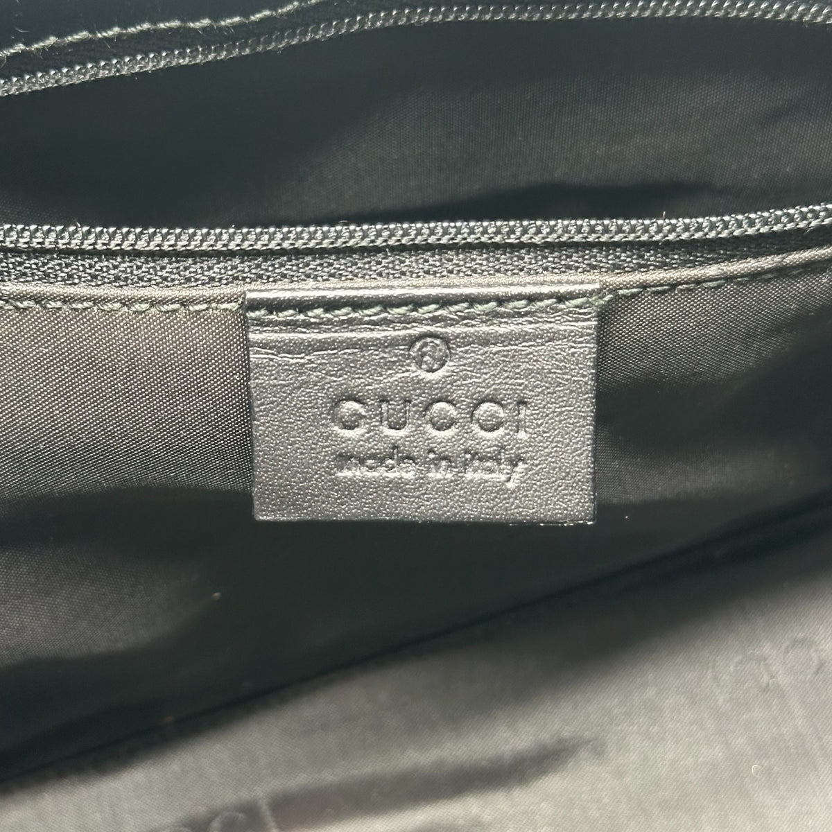 Gucci Jackie Shoulder Bag Brown Black Monogram Canvas