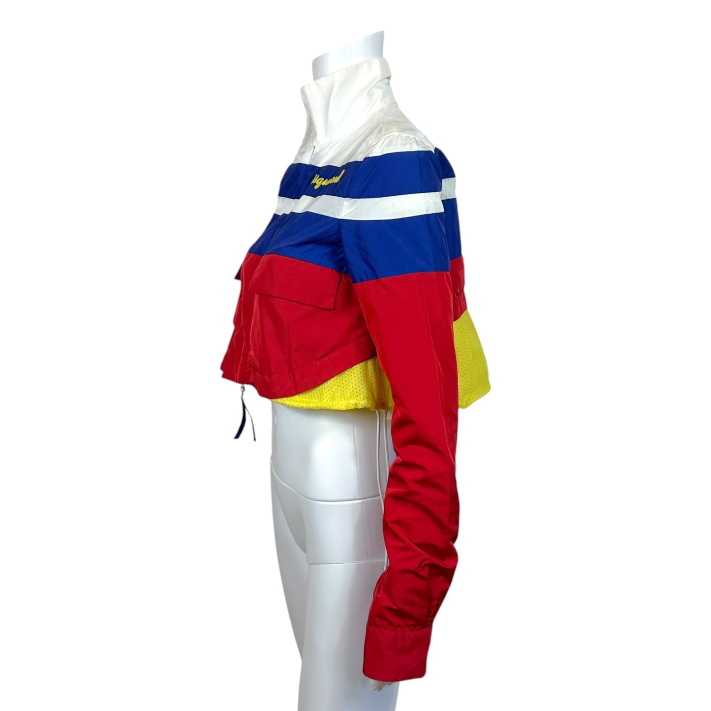 Dsquared2 Primary Colored Cropped Nylon Windbreaker Jacket