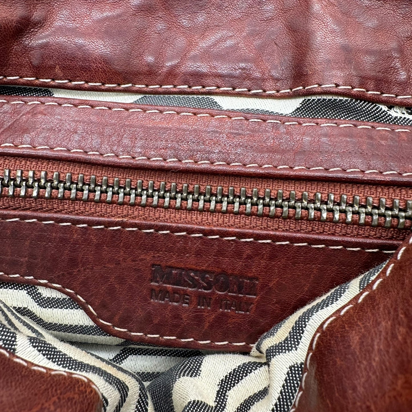 Missoni Multicolor Knit Braided Strap Shoulder Bag