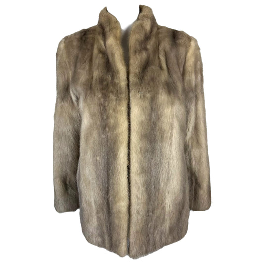 Yves Saint Laurent Sapphire Gray Mink Fur Coat