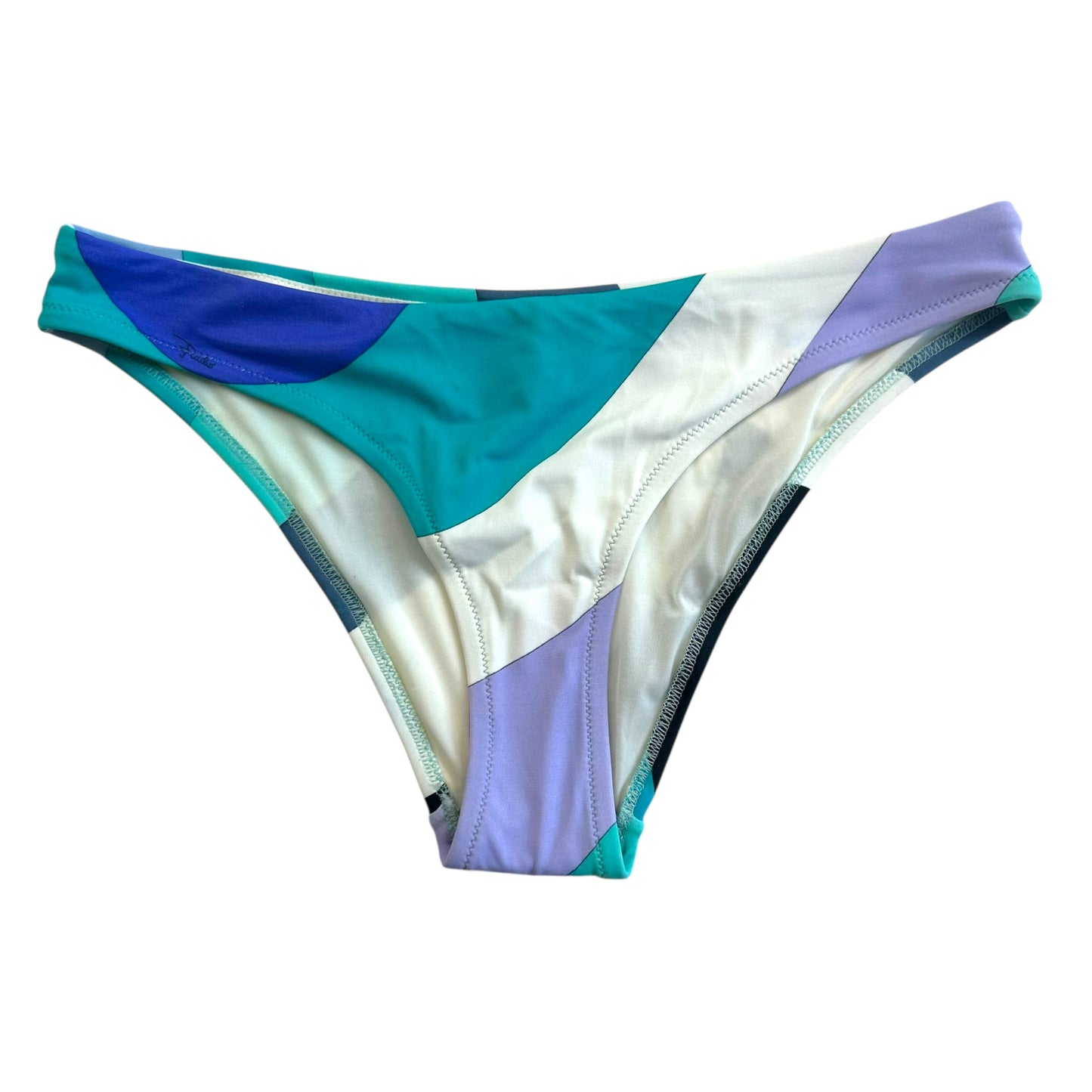 Emilio Pucci Blue Patterned Bikini Set