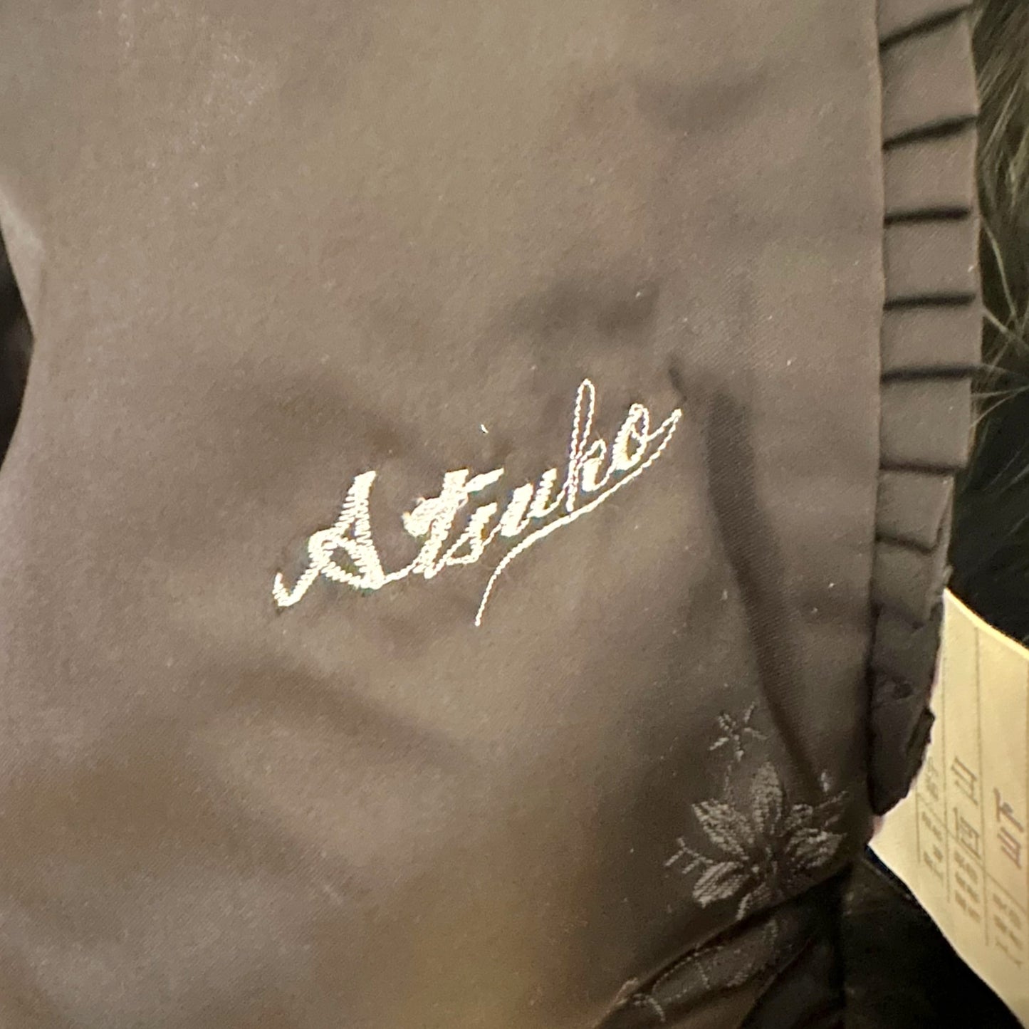 Vintage Emba Forest Green Striped Fox Fur Coat