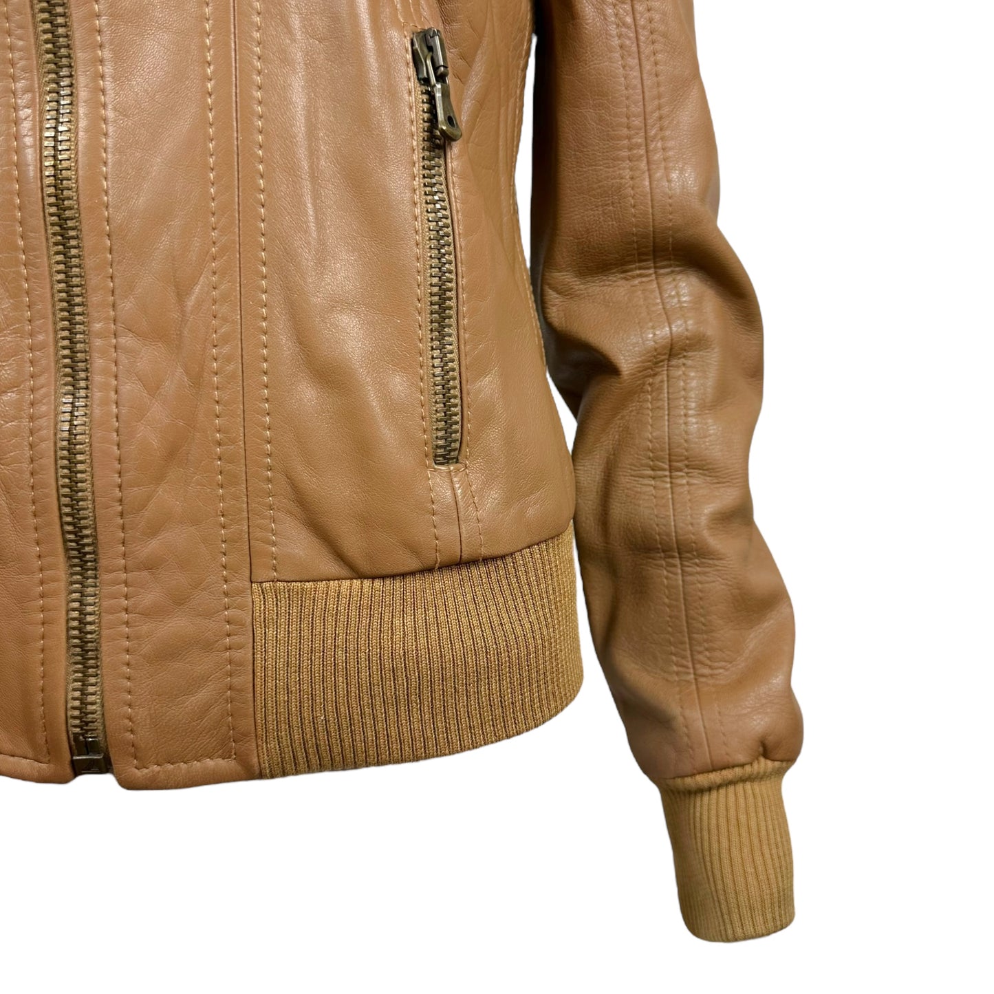 Dolce & Gabbana Light Brown Leather Jacket