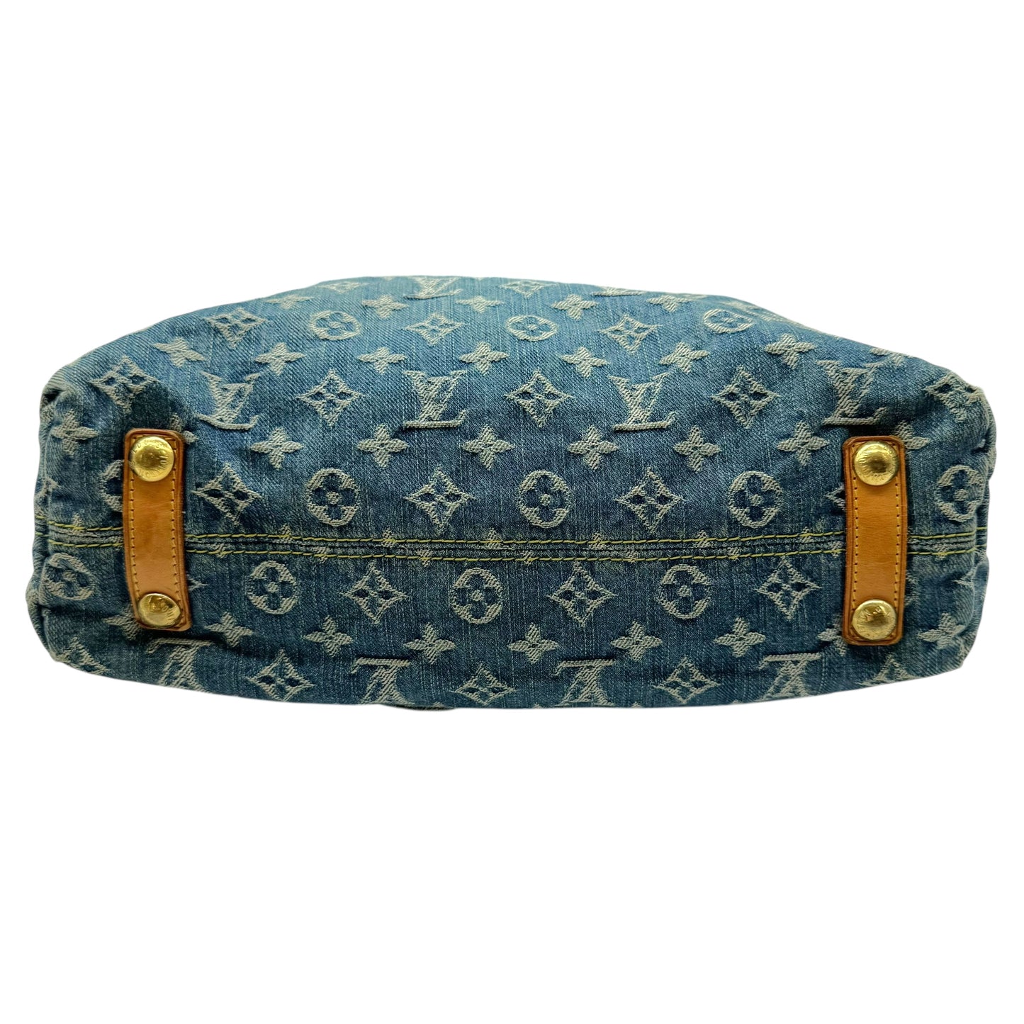 Louis Vuitton Blue Denim Monogram Baggy Gm Shoulder Bag - Outfit Repeater