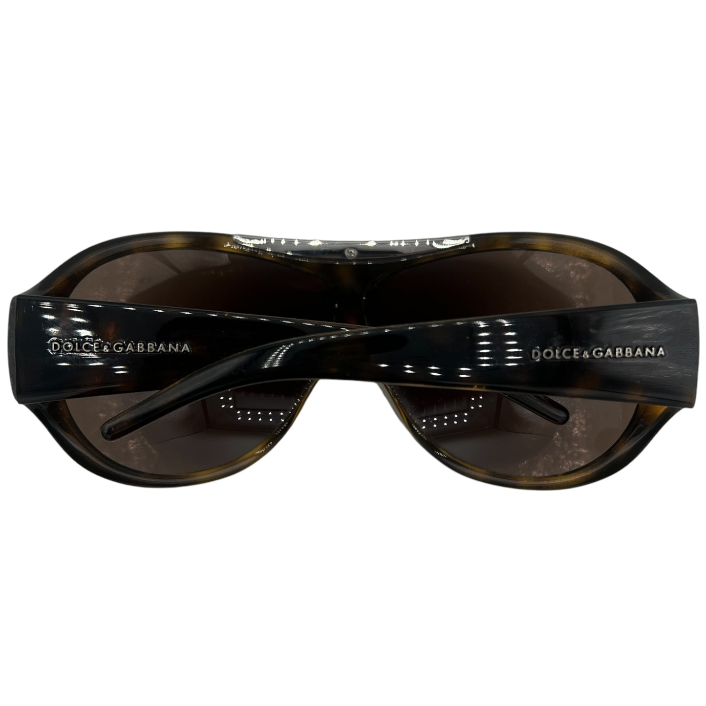 Dolce & Gabbana Brown Tortoise Oversized Sunglasses