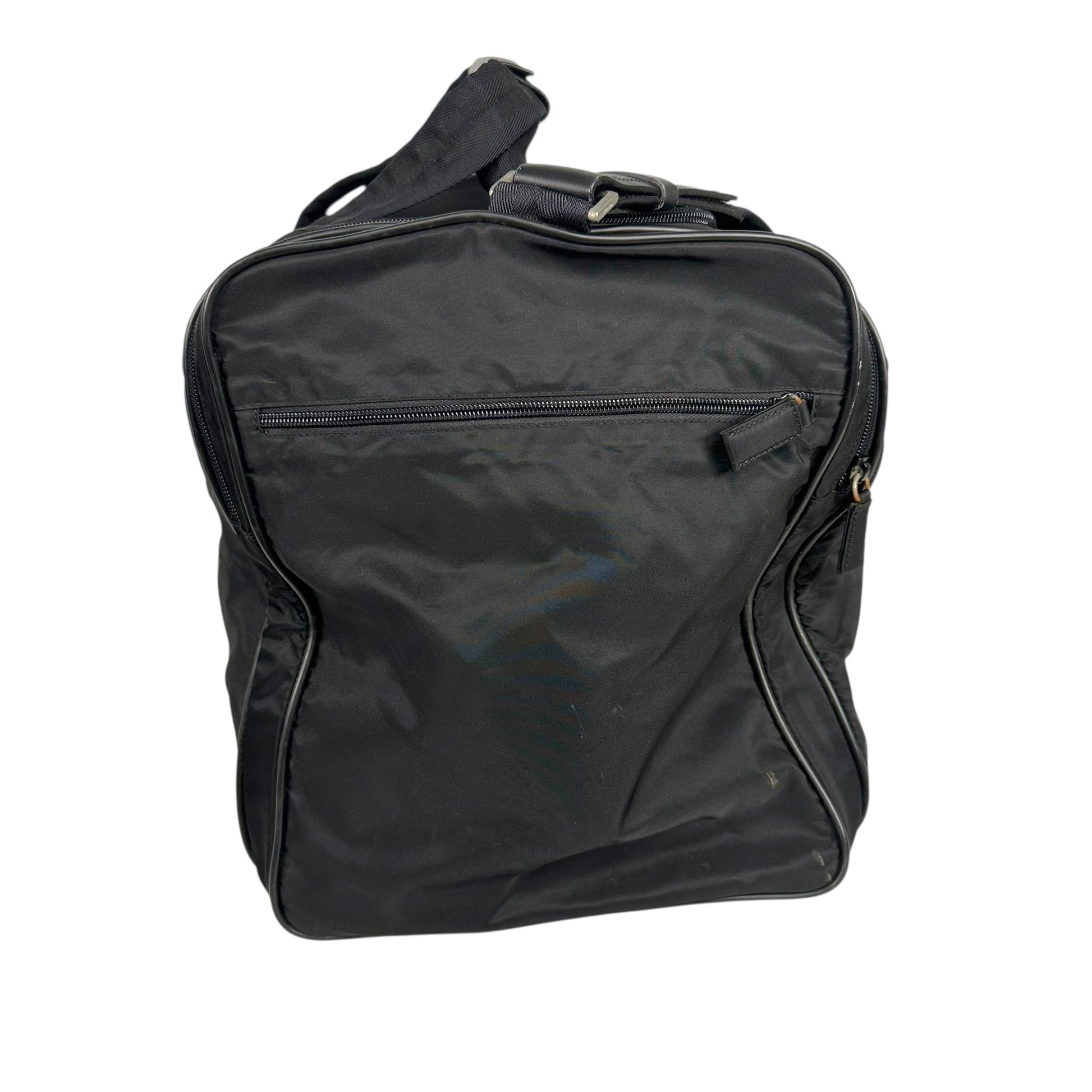 Prada Black Nylon Weekender 2-Way Duffle Bag - Outfit Repeater