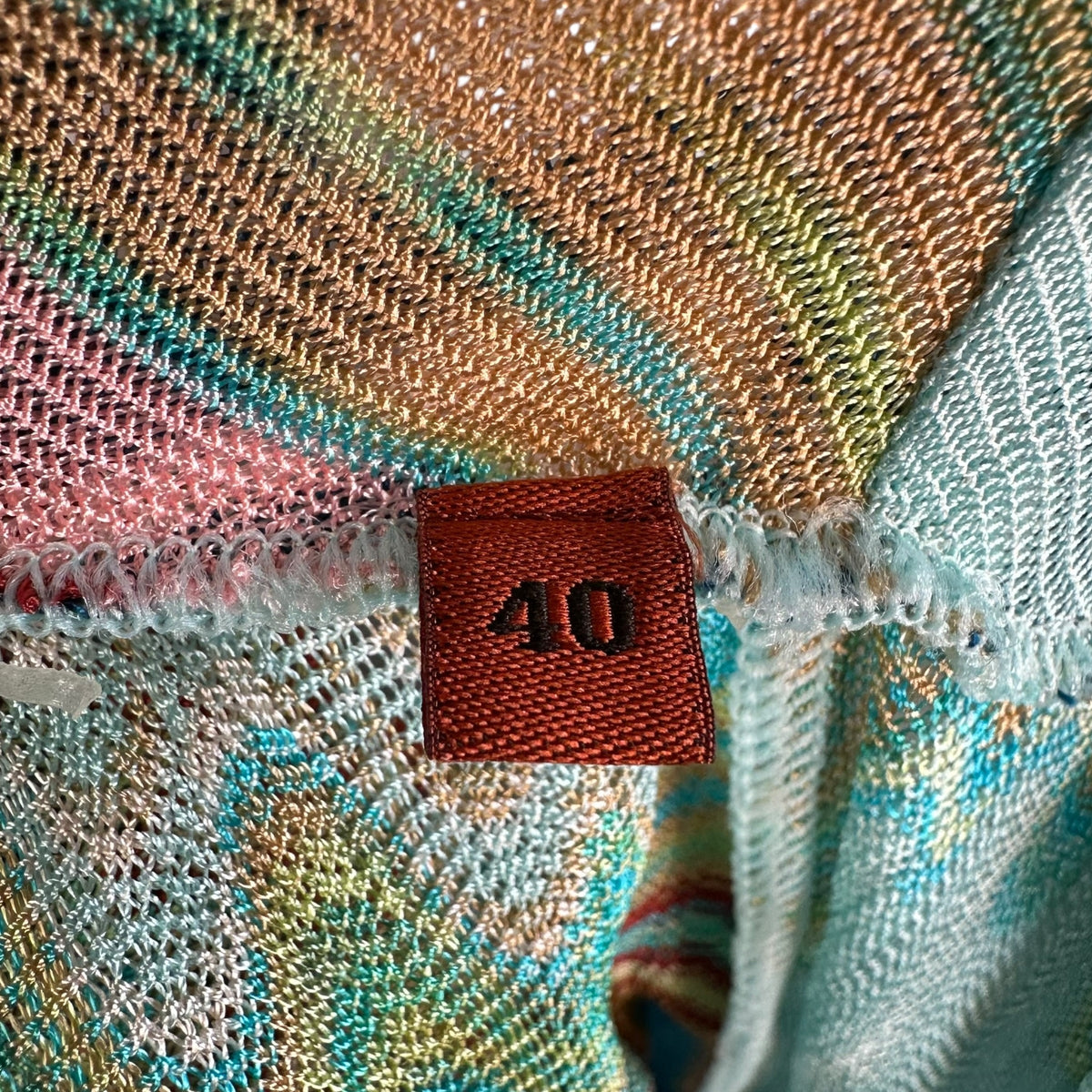 Missoni Mare Multicolor Chevron Knit Maxi Dress