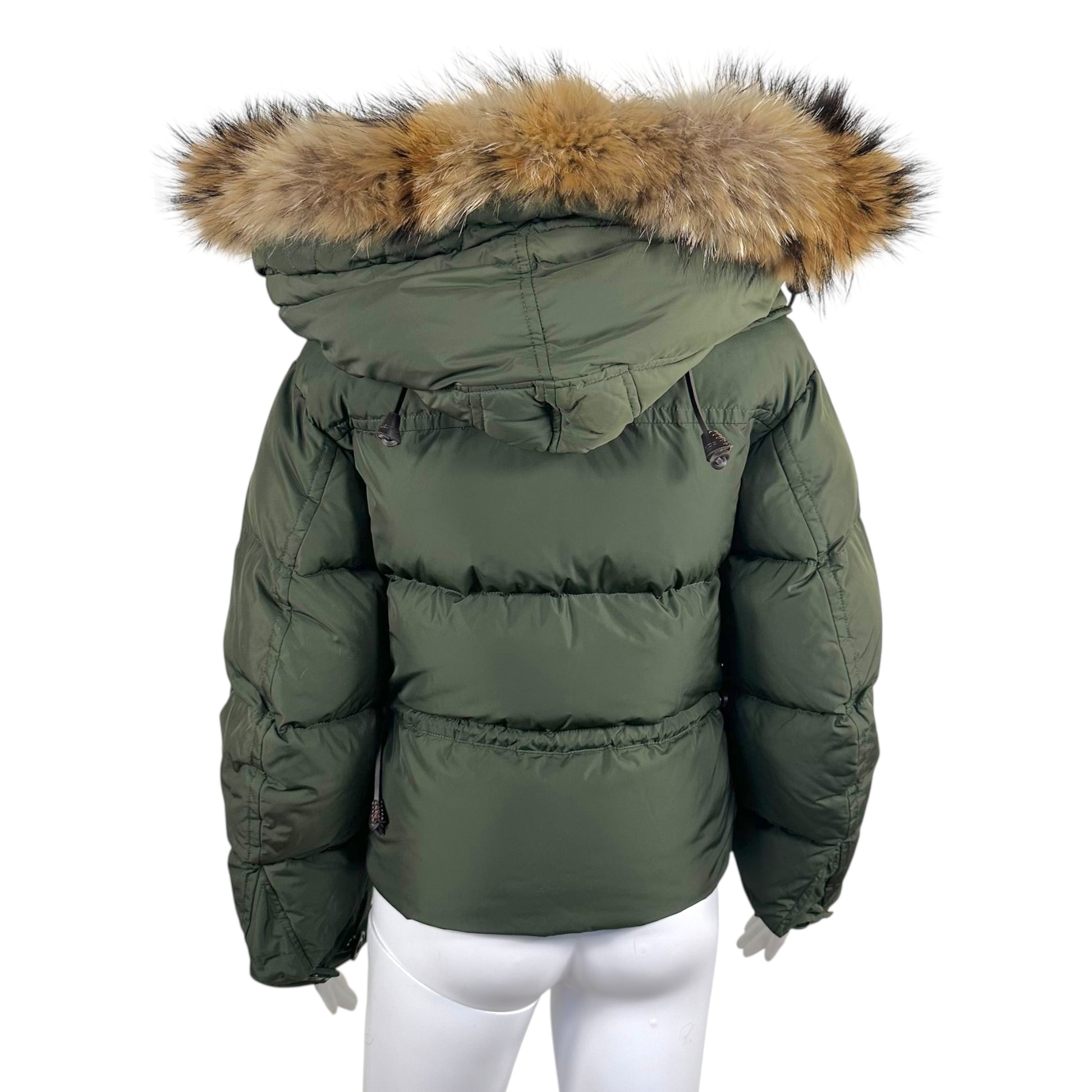 Dsquared2 Army Green Fur Collar & Hood Jacket - Outfit Repeater