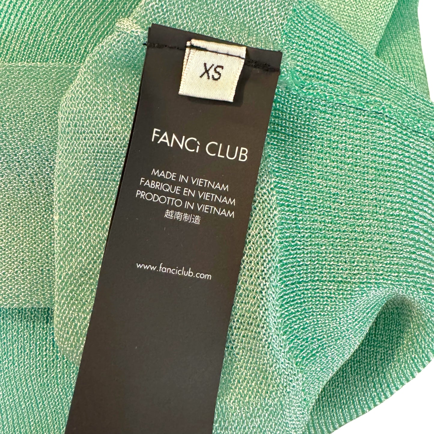 Fanci Club Sheer Knit Cardigan Mint Green XS