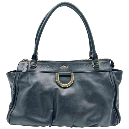 Gucci Black Leather Large Abby Shoulder Bag
