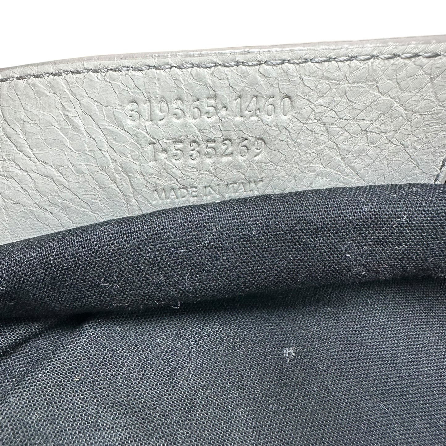 Balenciaga Light Gray Leather The Day City Hobo Bag