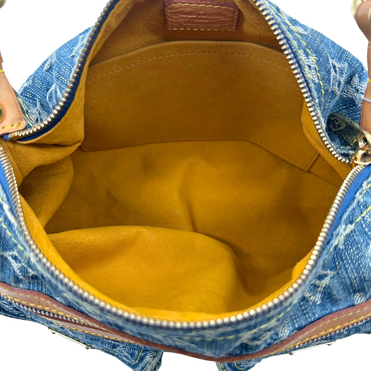 Louis Vuitton Blue Denim Baggy PM Shoulder Bag
