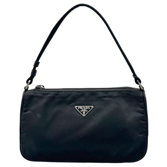 Prada Black Nylon Mini Pochette Bag