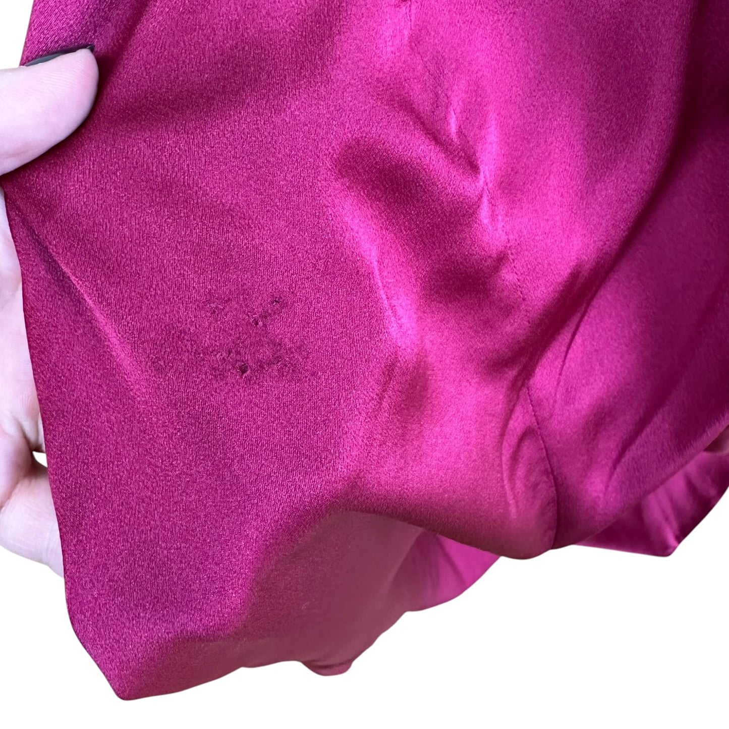Alberta Ferretti Fuchsia Pink Draped Silk Maxi Gown