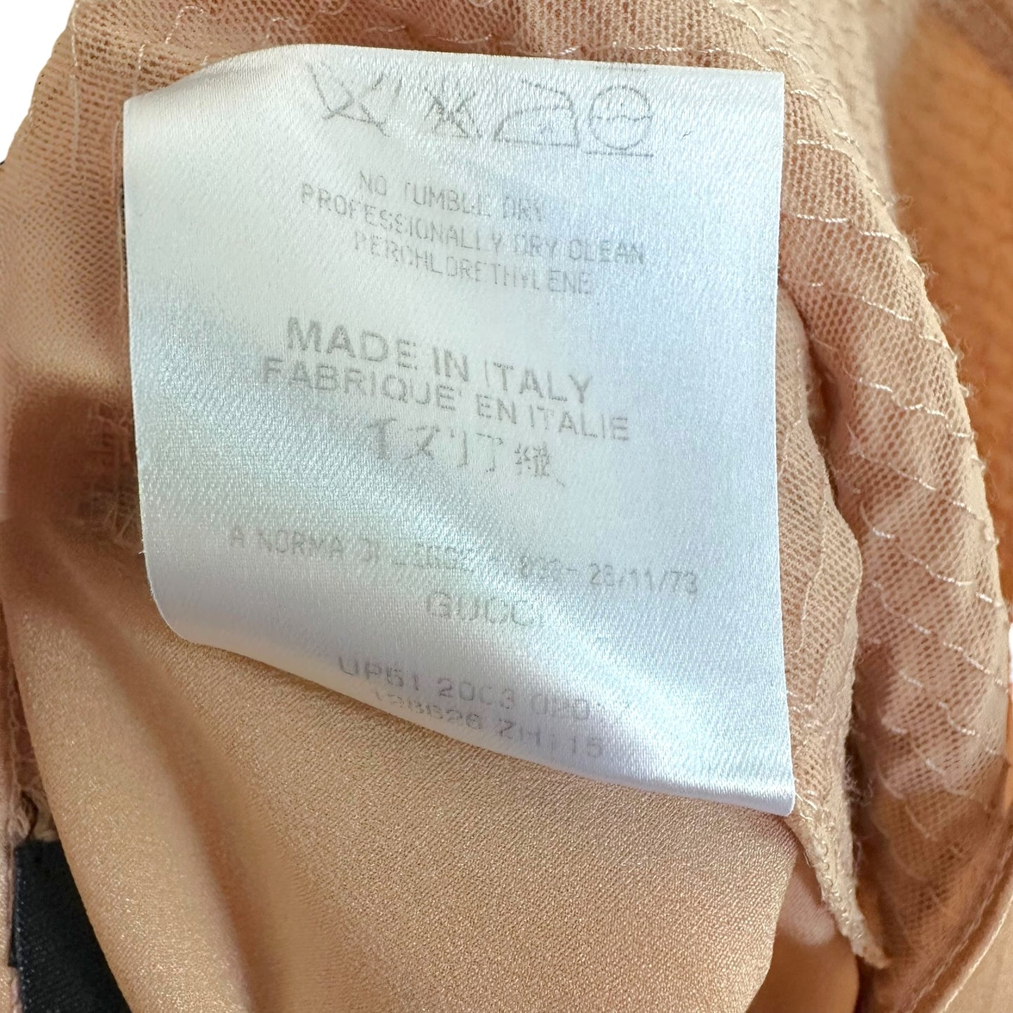 Gucci Silk Midi Skirt Pale Pink 2003