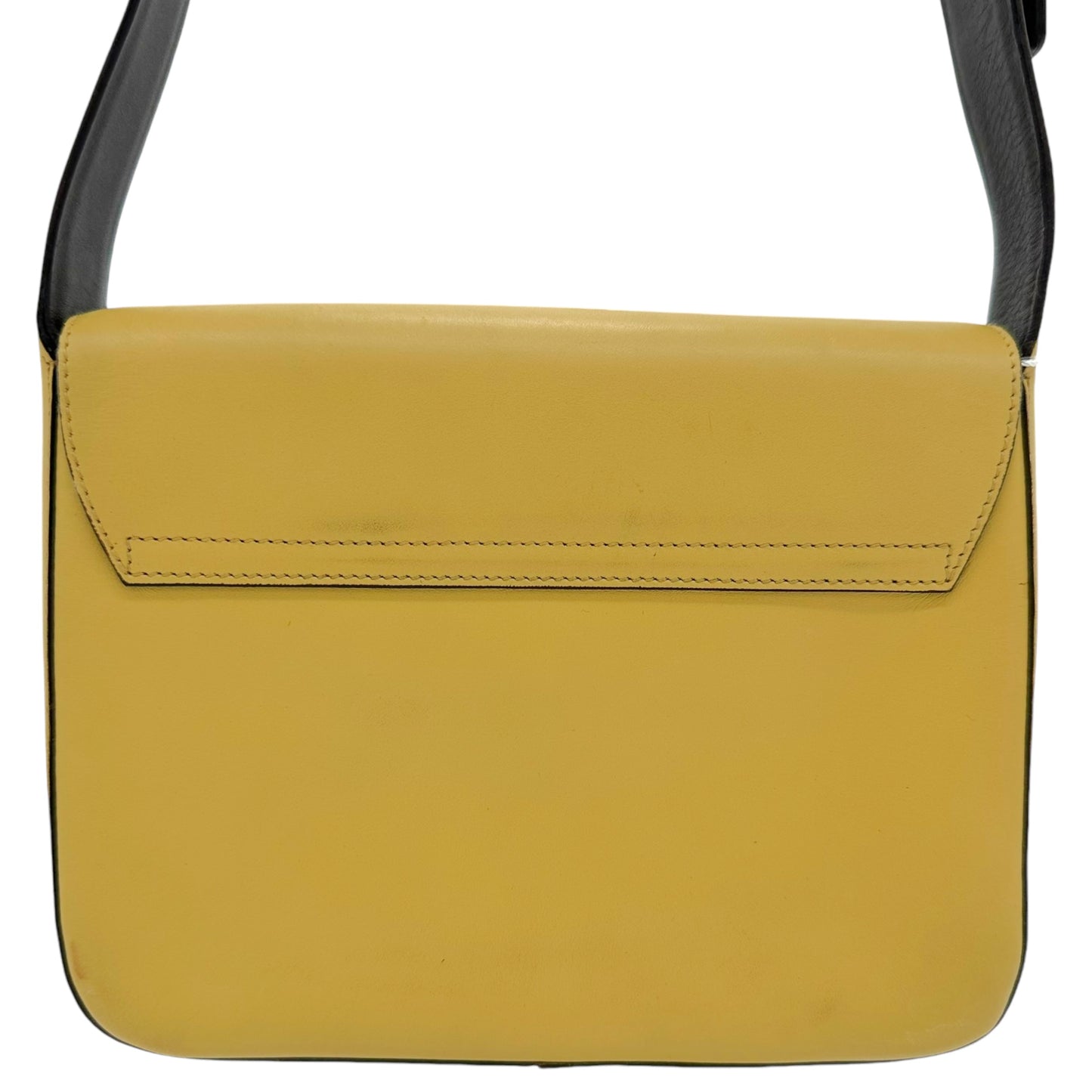 Prada 1999 Yellow Structured Crossbody Bag